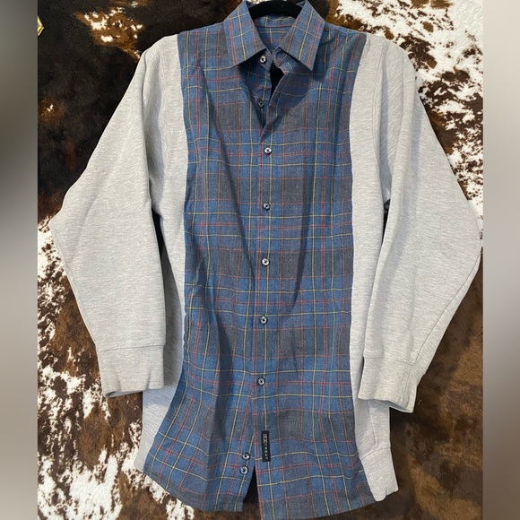 Plaid Shirt & Sweater Rework - Picture 1 of 4